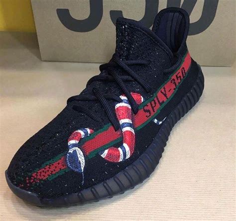 custom gucci snake yeezys|adidas x gucci jewelry.